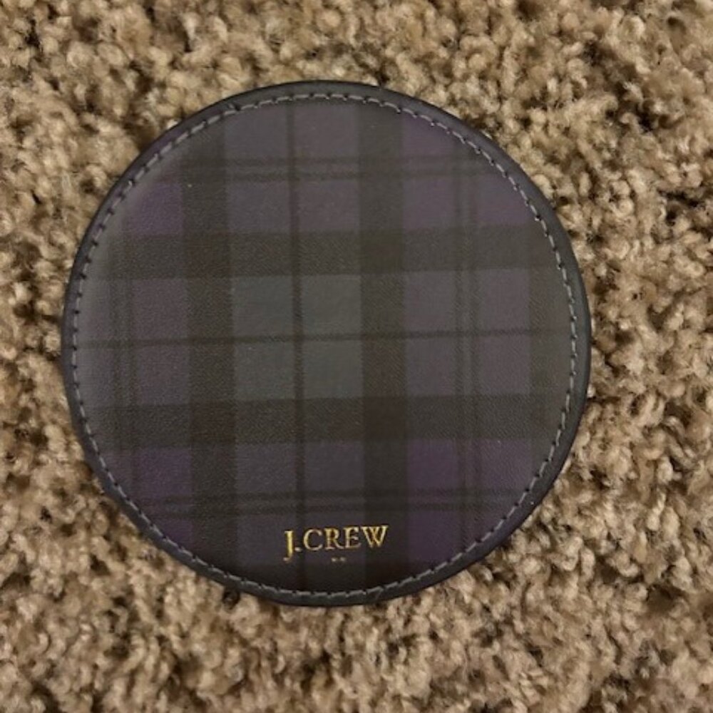 J Crew Black Watch Plaid Coasters